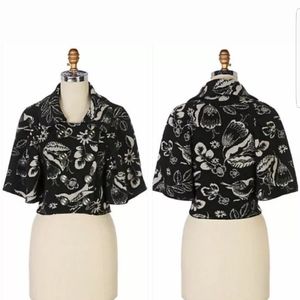 Anthropologie Leifsdottier Wool Cape Sweater